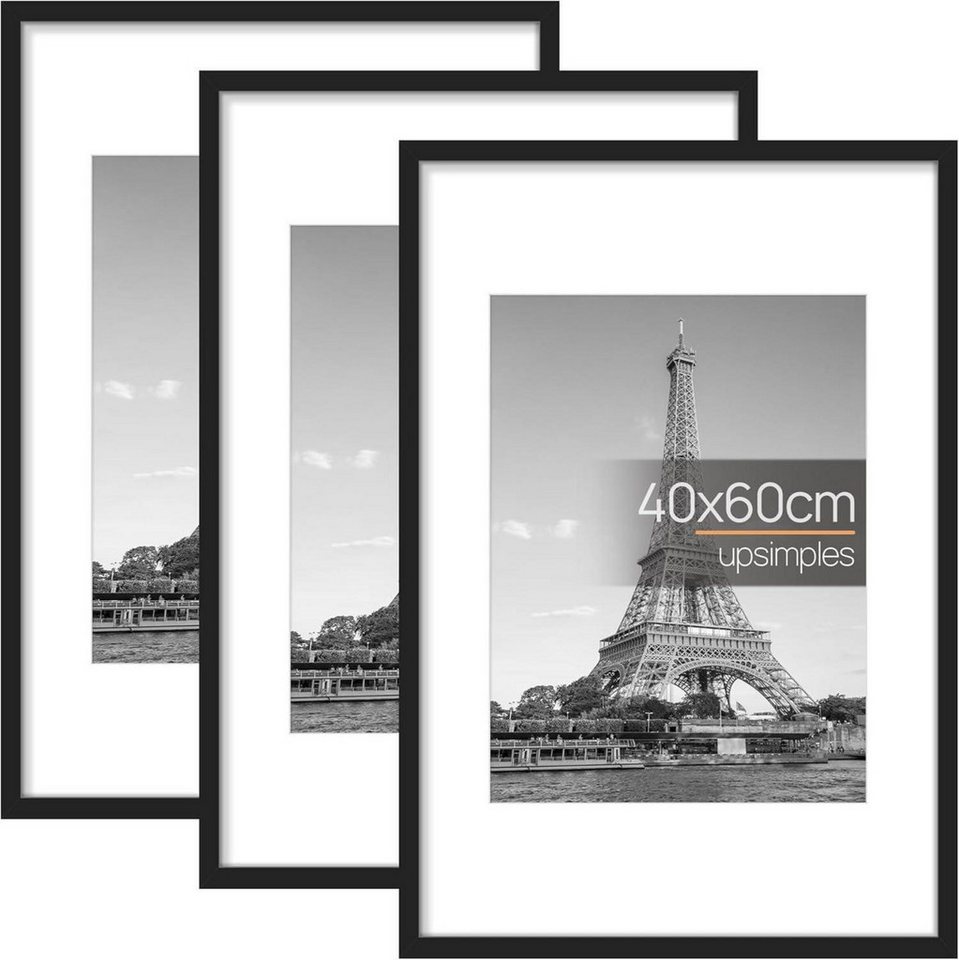LuxusKollektion Bilderrahmen-Set 3er Set Bilderrahmen 40x60cm Schwarz für Fotos, Poster - Geschenk für LuxusKollektion Bilderrahmen-Set 3er Set Bilderrahmen 40x60cm Schwarz für Fotos, Poster - Geschenk für von LuxusKollektion