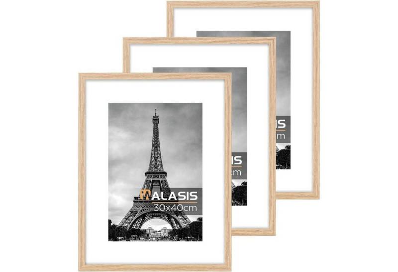 LuxusKollektion Bilderrahmen-Set Bilderrahmen 30x40 Holz 3er Set Passepartout Acrylglas Natur 30x40 LuxusKollektion Bilderrahmen-Set Bilderrahmen 30x40 Holz 3er Set Passepartout Acrylglas Natur 30x40 von LuxusKollektion
