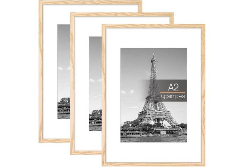 LuxusKollektion Bilderrahmen-Set Bilderrahmen A2 3er Pack 42x59.4cm(A2) Natur von LuxusKollektion