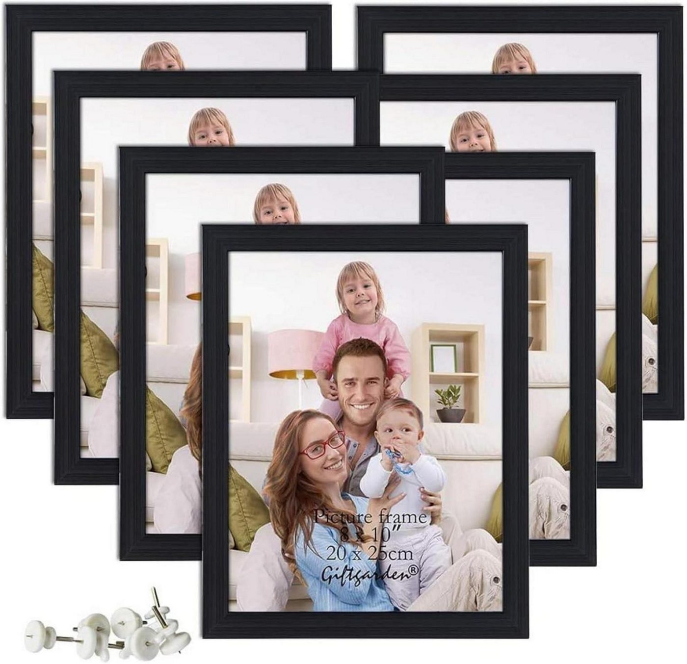 LuxusKollektion Bilderrahmen-Set Bilderrahmen Set für Fotos, Schwarz, 20x25 cm, Collage LuxusKollektion Bilderrahmen-Set Bilderrahmen Set für Fotos, Schwarz, 20x25 cm, Collage von LuxusKollektion