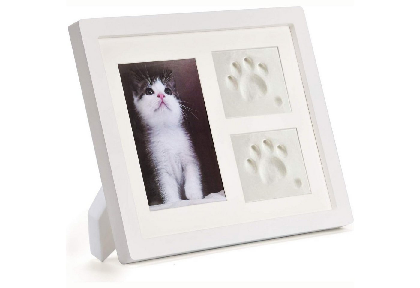 LuxusKollektion Bilderrahmen-Set TierLieb Pfotenabdruckset Weißem Bilderrahmen Gipsabdruck Hunde Katzen LuxusKollektion Bilderrahmen-Set TierLieb Pfotenabdruckset Weißem Bilderrahmen Gipsabdruck Hunde Katzen von LuxusKollektion