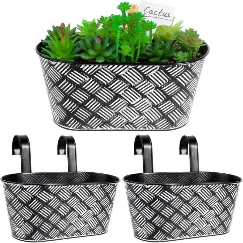 BOFUNX Blumentopf 2er Set Vintage Hängetöpfe Pflanztopf Blumentopf Dekoration Draußen von BOFUNX