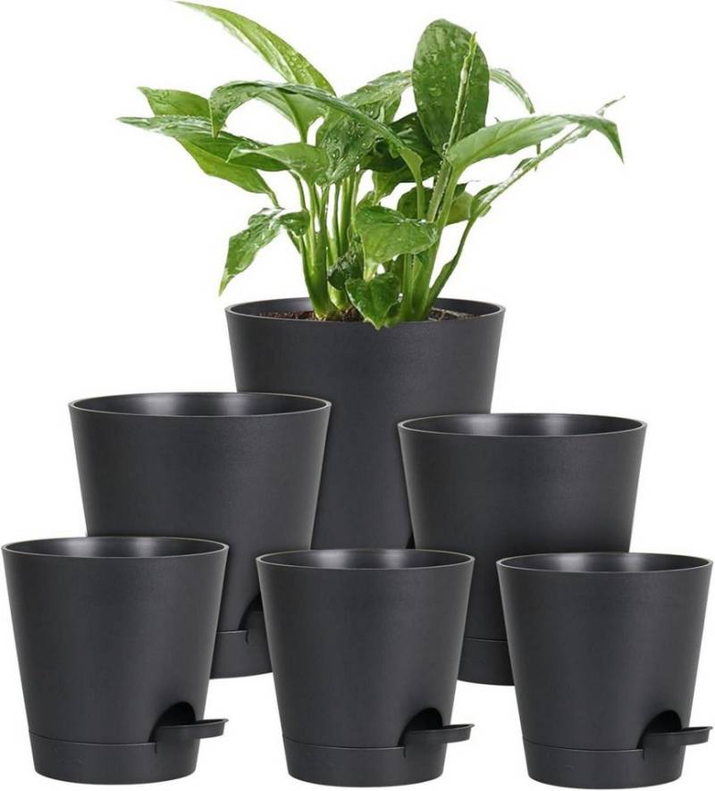 Homeuouz Blumentopf 6er Set Selbstbewässernde Blumentöpfe Schwarz verschiedene Größen Homeuouz Blumentopf 6er Set Selbstbewässernde Blumentöpfe Schwarz verschiedene Größen von Homeuouz