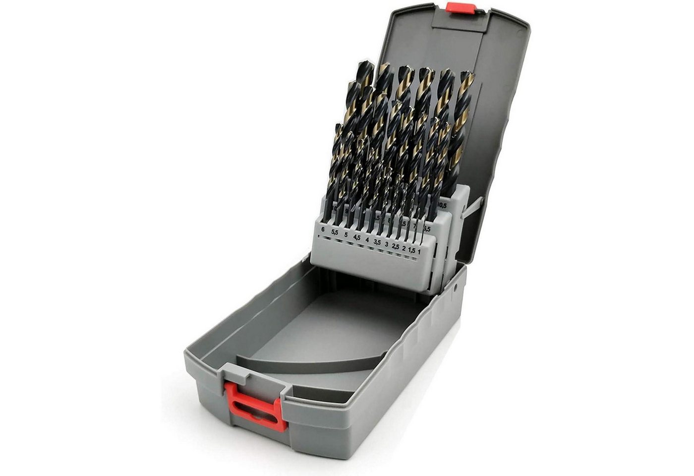 LuxusKollektion Bohrersatz Turbobohrer HSS M2 25 Stück DIN338 Dreieckschaft 1 Einheitsgröße Set 1 LuxusKollektion Bohrersatz Turbobohrer HSS M2 25 Stück DIN338 Dreieckschaft 1 Einheitsgröße Set 1 von LuxusKollektion