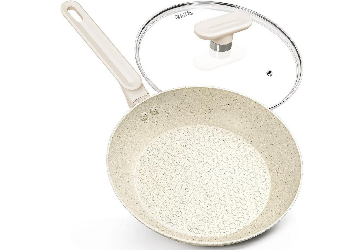 LuxusKollektion Bratpfanne Bratpfanne Induktion Deckel Steinpfanne Bratpfanne 30 cm Weiß LuxusKollektion Bratpfanne Bratpfanne Induktion Deckel Steinpfanne Bratpfanne 30 cm Weiß von LuxusKollektion