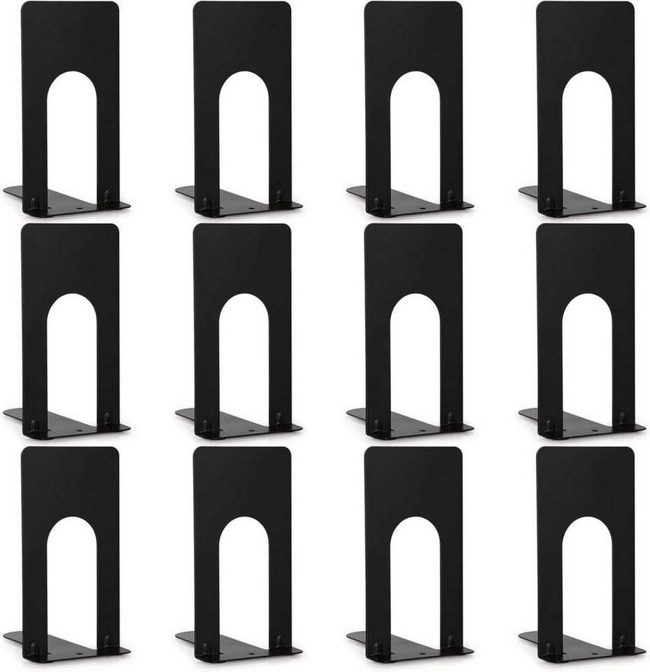 LuxusKollektion Buchstütze 6er Set Metall Buchstütze Schwarz 69x100x130mm - Hochwertige Bücher LuxusKollektion Buchstütze 6er Set Metall Buchstütze Schwarz 69x100x130mm - Hochwertige Bücher von LuxusKollektion