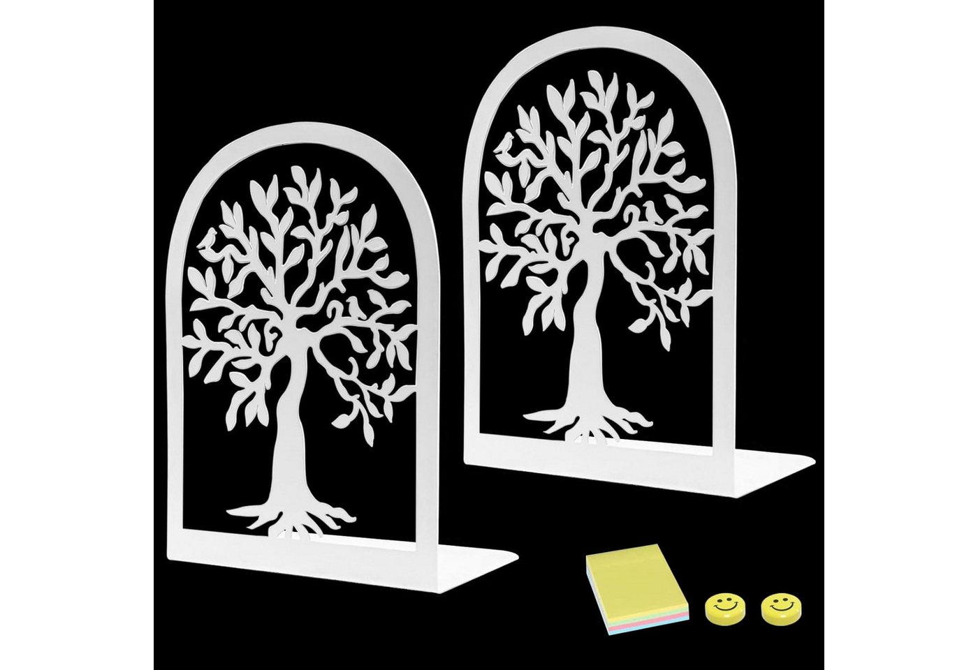 LuxusKollektion Buchstütze Buchstütze Metall Bücherhalter Regal Book Holder Bookends 17x12x8cm LuxusKollektion Buchstütze Buchstütze Metall Bücherhalter Regal Book Holder Bookends 17x12x8cm von LuxusKollektion