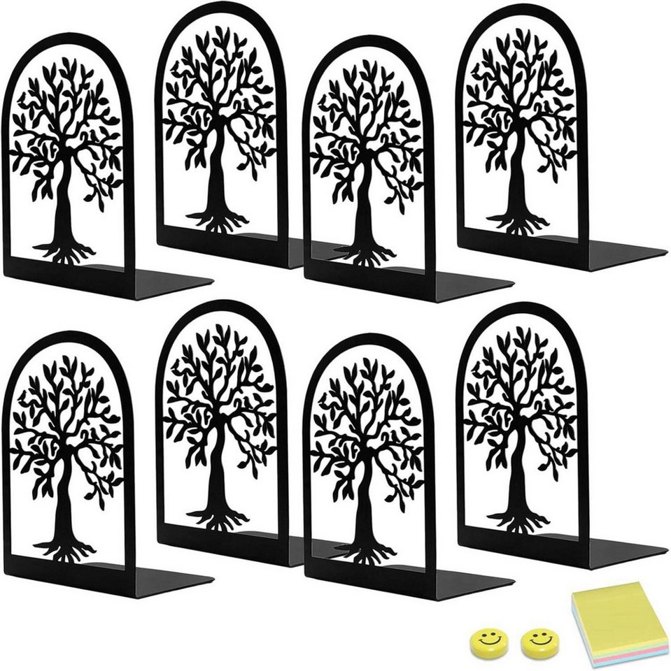 LuxusKollektion Buchstütze Buchstütze Metall Schwarz 4 Paar Bücherhalter Regal Schule LuxusKollektion Buchstütze Buchstütze Metall Schwarz 4 Paar Bücherhalter Regal Schule von LuxusKollektion