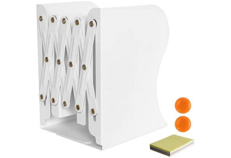 LuxusKollektion Buchstütze Buchstütze Metall Verstellbar Erweiterbar Bücherhalter Weiß LuxusKollektion Buchstütze Buchstütze Metall Verstellbar Erweiterbar Bücherhalter Weiß von LuxusKollektion