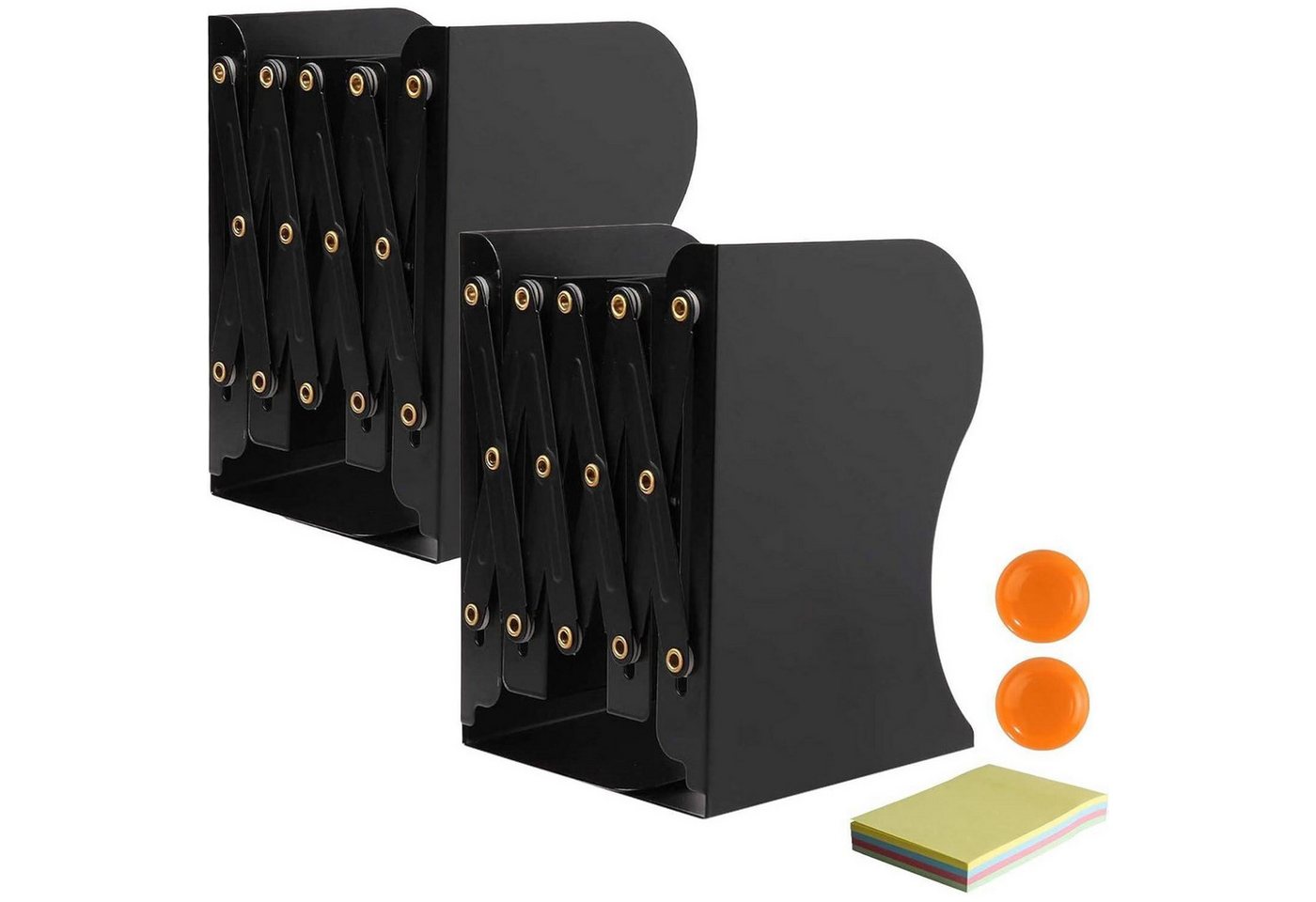 LuxusKollektion Buchstütze Buchstütze Metall verstellbar 2 Stück Regal Schreibtisch Schwarz*2 LuxusKollektion Buchstütze Buchstütze Metall verstellbar 2 Stück Regal Schreibtisch Schwarz*2 von LuxusKollektion