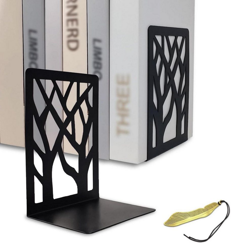 LuxusKollektion Buchstütze Buchstützen Metall Schwarz für Regal, Book Holder für Bücher LuxusKollektion Buchstütze Buchstützen Metall Schwarz für Regal, Book Holder für Bücher von LuxusKollektion
