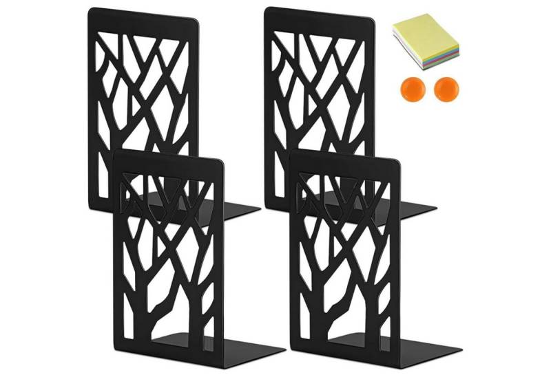 LuxusKollektion Buchstütze Buchstützen Metall schwarz Regal Bücherhalter 4 Stück Schwarz Baum LuxusKollektion Buchstütze Buchstützen Metall schwarz Regal Bücherhalter 4 Stück Schwarz Baum von LuxusKollektion