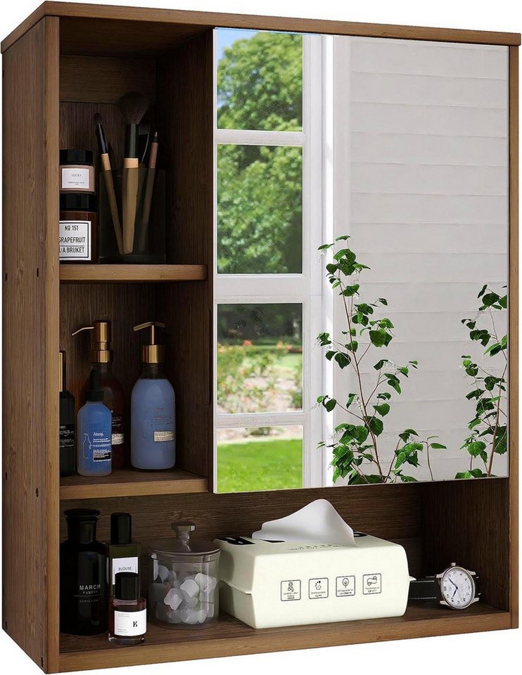 LuxusKollektion Büromöbel-Set Badezimmerschrank mit Spiegel Wandmontage Bambus Aufbewahrung LuxusKollektion Büromöbel-Set Badezimmerschrank mit Spiegel Wandmontage Bambus Aufbewahrung von LuxusKollektion