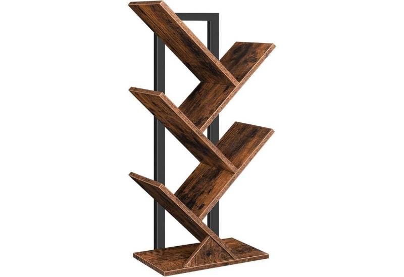 LuxusKollektion Büromöbel-Set Bücherregal Standregal 4 Ebenen 34 x 20 x 71 cm Rustikales Braun von LuxusKollektion