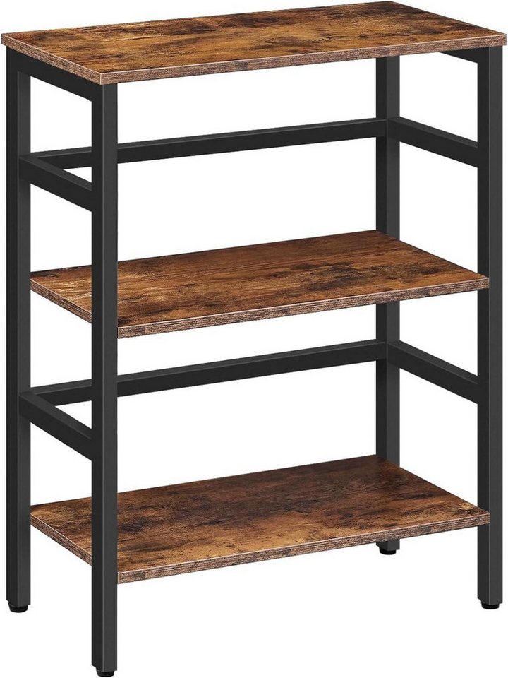 LuxusKollektion Büromöbel-Set Leiterregal Standregal 3 Ebenen Bücherregal Industriestil Vintagebraun von LuxusKollektion