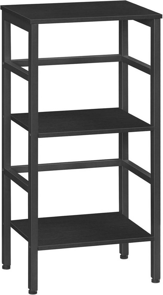 LuxusKollektion Büromöbel-Set Leiterregal Standregal 3 Ebenen Bücherregal Schwarz 40 x 30 x 81 cm von LuxusKollektion