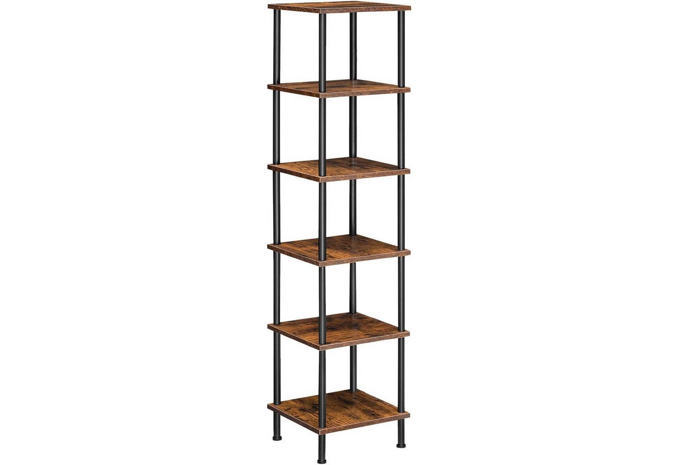 LuxusKollektion Büromöbel-Set Regal Bücherregal Eckregal Vintagebraun + Schwarz 30 x 30 x 141,5 cm von LuxusKollektion