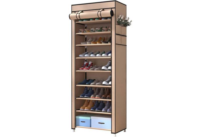 LuxusKollektion Büromöbel-Set Schuhregal 10 Tier 27 Paar Schuhe Schuhschrank Braun von LuxusKollektion