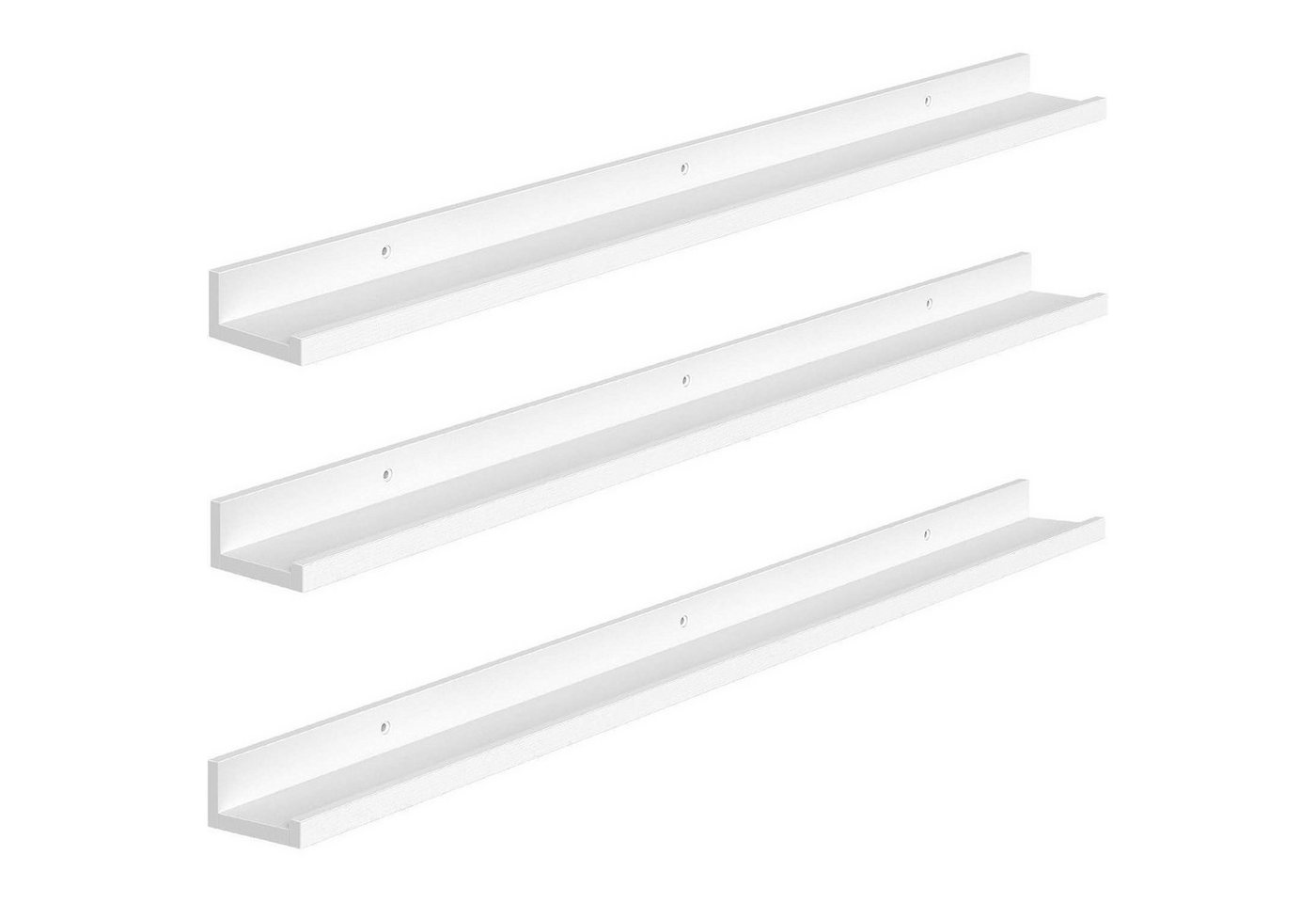 LuxusKollektion Büromöbel-Set Wandregal 3er 90cm Hängeregal Regalbrett Bad Küche Büro Weiß von LuxusKollektion