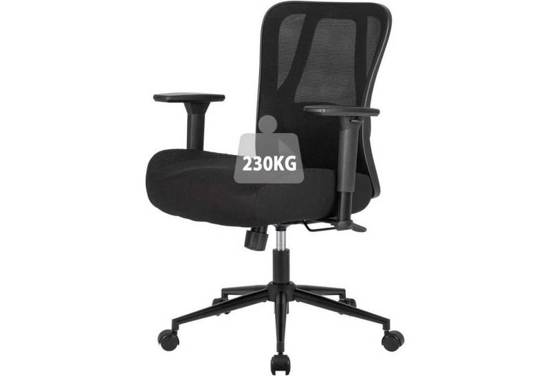 LuxusKollektion Bürostuhl Bürostuhl Ergonomisch 230kg Lendenstütze Netz 15cm Armlehne Schwarz LuxusKollektion Bürostuhl Bürostuhl Ergonomisch 230kg Lendenstütze Netz 15cm Armlehne Schwarz von LuxusKollektion