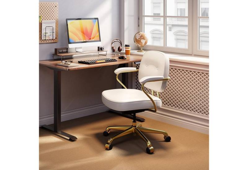 LuxusKollektion Bürostuhl Bürostuhl ergonomisch Kunstleder Sitzkissen Armlehne Blanco LuxusKollektion Bürostuhl Bürostuhl ergonomisch Kunstleder Sitzkissen Armlehne Blanco von LuxusKollektion