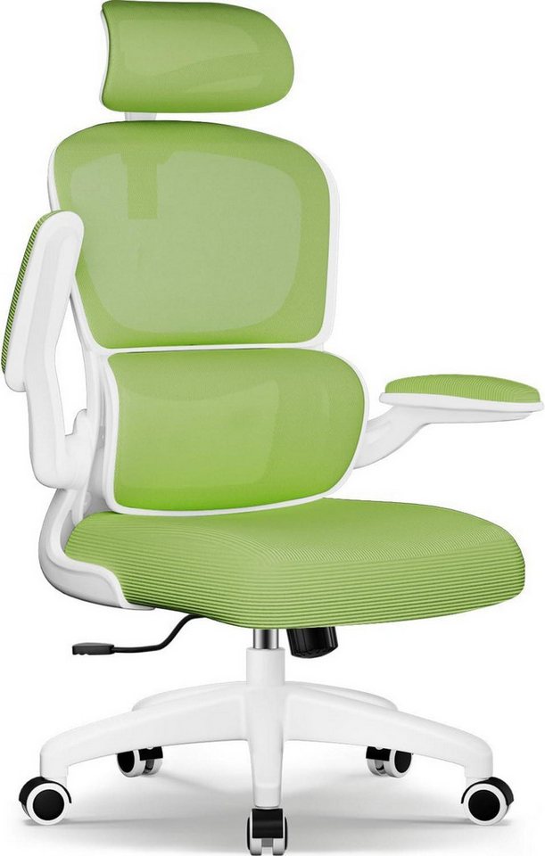 LuxusKollektion Bürostuhl Ergonomischer Bürostuhl mit höhenverstellbaren Armlehnen und von LuxusKollektion