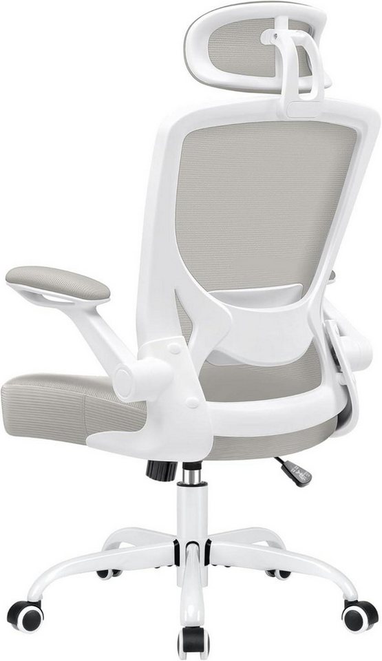 LuxusKollektion Bürostuhl Ergonomischer Bürostuhl mit verstellbarer Kopfstütze und von LuxusKollektion