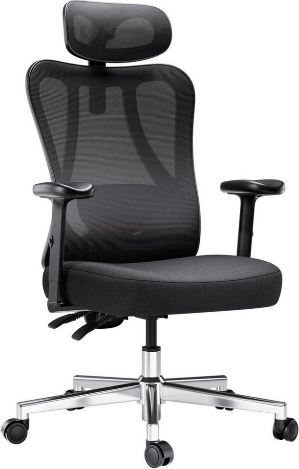 LuxusKollektion Bürostuhl Ergonomischer Bürostuhl mit verstellbarer Kopfstütze und LuxusKollektion Bürostuhl Ergonomischer Bürostuhl mit verstellbarer Kopfstütze und von LuxusKollektion