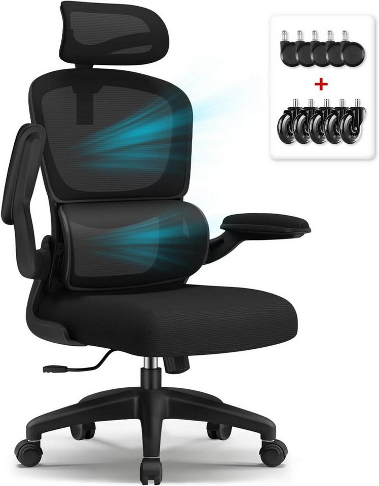 LuxusKollektion Bürostuhl Ergonomischer Bürostuhl mit verstellbarer von LuxusKollektion