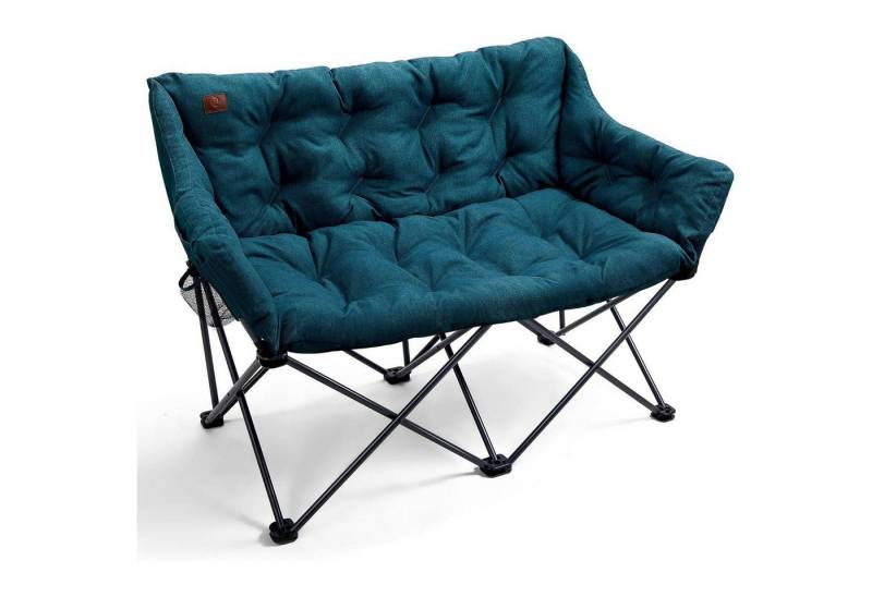 LuxusKollektion Campingstuhl Campingstuhl 2Sitzer 320kg belastbar gepolstert hohe Lehne Grün Modern von LuxusKollektion