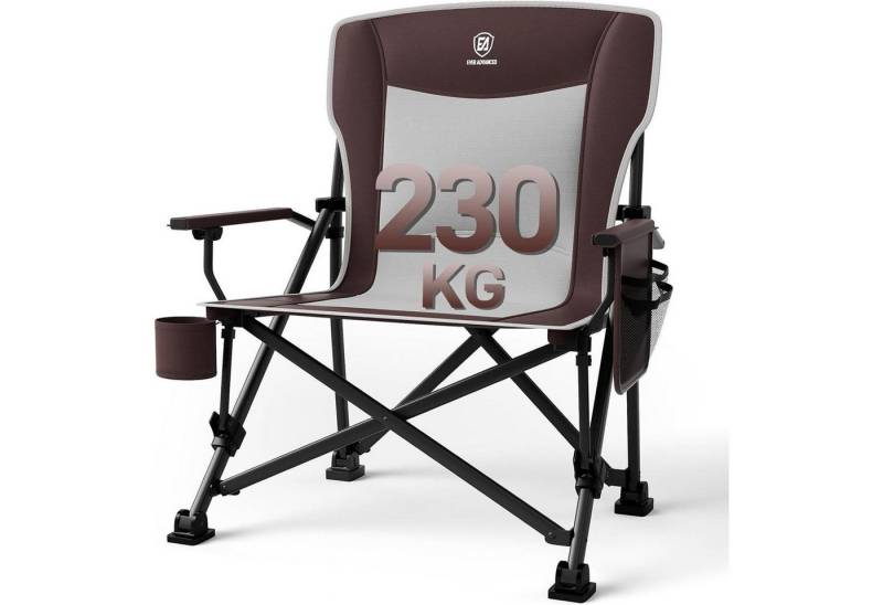 LuxusKollektion Campingstuhl Campingstuhl Faltbar XL 230kg Seitentasche Rot Klassisch LuxusKollektion Campingstuhl Campingstuhl Faltbar XL 230kg Seitentasche Rot Klassisch von LuxusKollektion