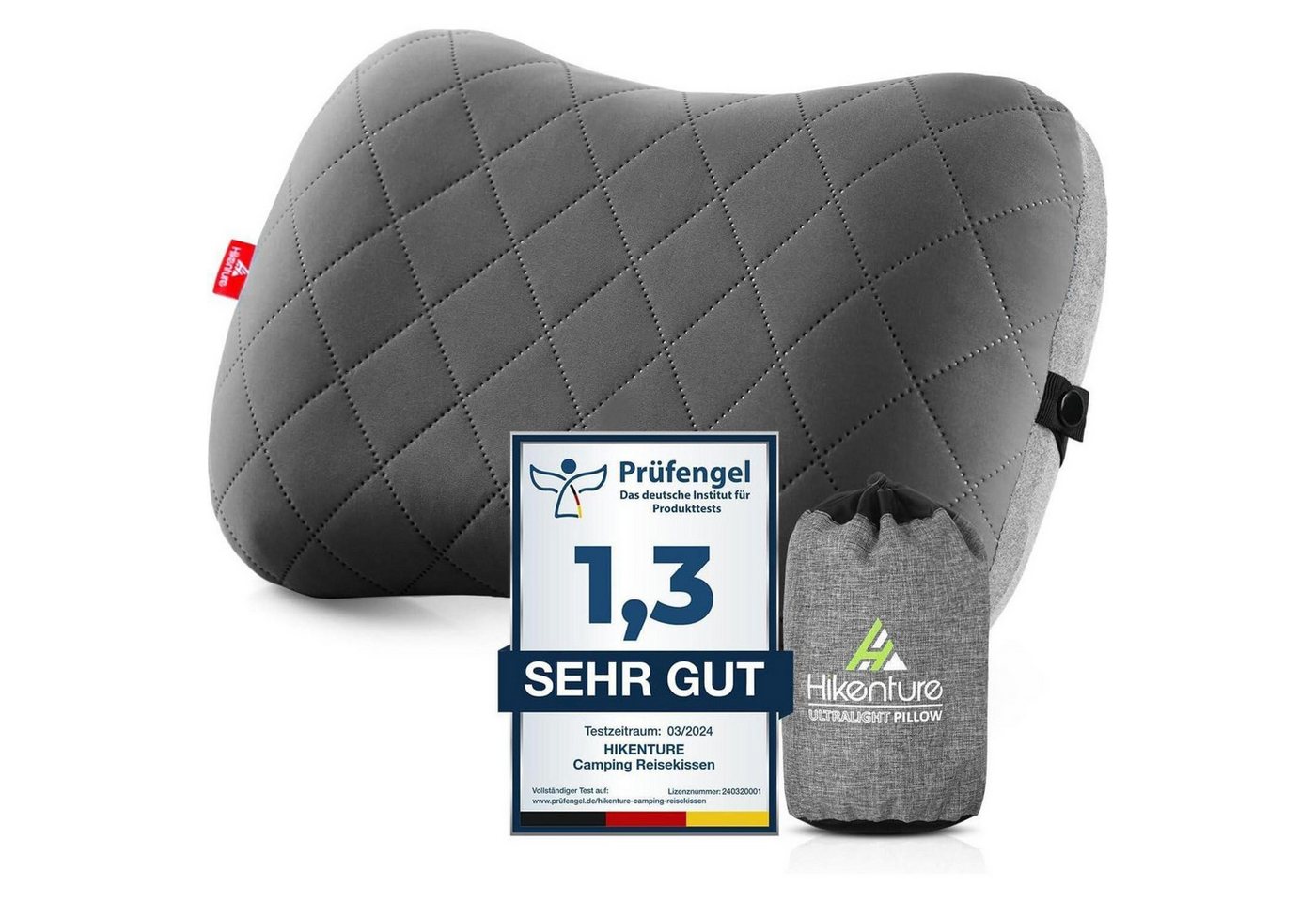 LuxusKollektion Campingstuhl Kissen aufblasbar Camping Reise ergonomisch Bezug Grau LuxusKollektion Campingstuhl Kissen aufblasbar Camping Reise ergonomisch Bezug Grau von LuxusKollektion