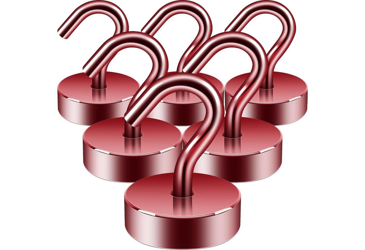 LuxusKollektion Campingstuhl Magnet Haken Neodym Spind Organizer Werkstatt 18kg Magnethaken Rot LuxusKollektion Campingstuhl Magnet Haken Neodym Spind Organizer Werkstatt 18kg Magnethaken Rot von LuxusKollektion