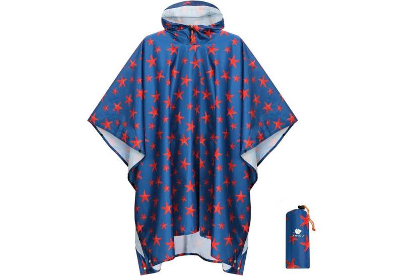 LuxusKollektion Campingstuhl Regenjacke Wasserdicht Ripstop Kapuze Faltbar Einheitsgröße Seestern LuxusKollektion Campingstuhl Regenjacke Wasserdicht Ripstop Kapuze Faltbar Einheitsgröße Seestern von LuxusKollektion