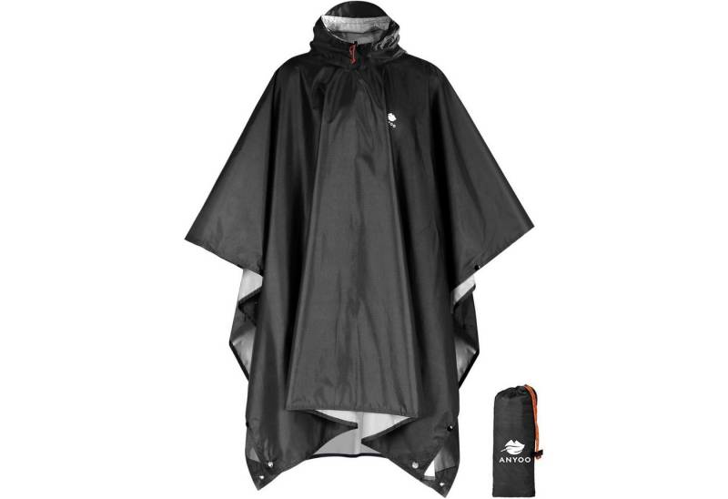 LuxusKollektion Campingstuhl Regenjacke wasserdicht Kapuze Ripstop faltbar Einheitsgröße Schwarz LuxusKollektion Campingstuhl Regenjacke wasserdicht Kapuze Ripstop faltbar Einheitsgröße Schwarz von LuxusKollektion