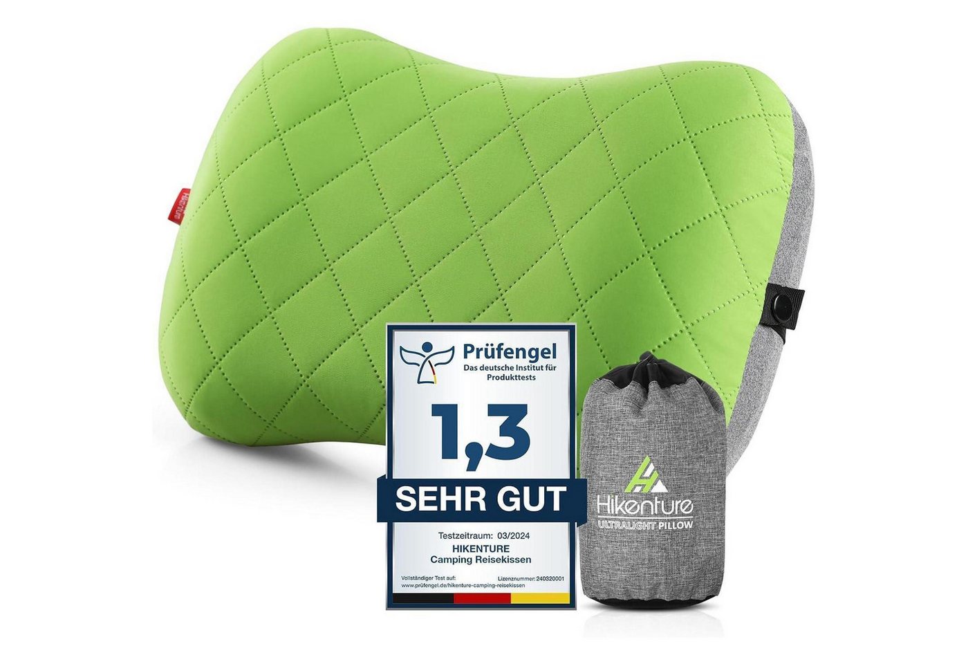 LuxusKollektion Campingstuhl Reisekissen aufblasbar abziehbar Bezug Nackenkissen Grün LuxusKollektion Campingstuhl Reisekissen aufblasbar abziehbar Bezug Nackenkissen Grün von LuxusKollektion