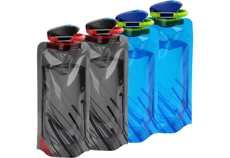 LuxusKollektion Campingstuhl Trinkflasche Faltbar Wiederverwendbar 4 Stück Schwarz blau 4 Stück LuxusKollektion Campingstuhl Trinkflasche Faltbar Wiederverwendbar 4 Stück Schwarz blau 4 Stück von LuxusKollektion