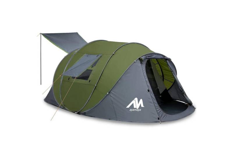LuxusKollektion Campingstuhl Zelt Pop Up Wurfzelt Doppelwandig 4-6 Personen 5 Fenster Grün-2 Türen LuxusKollektion Campingstuhl Zelt Pop Up Wurfzelt Doppelwandig 4-6 Personen 5 Fenster Grün-2 Türen von LuxusKollektion