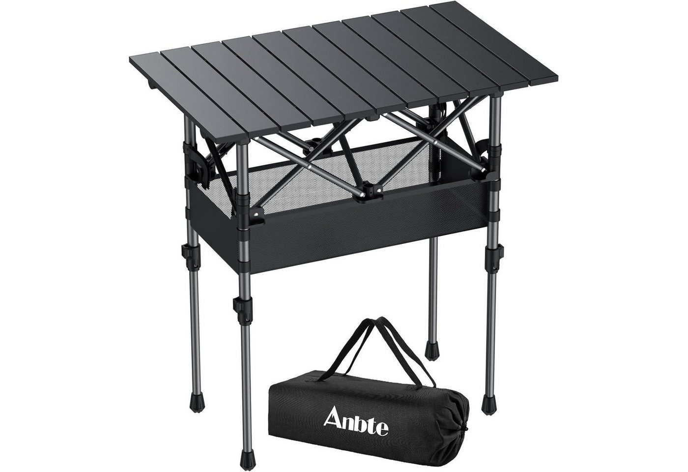 LuxusKollektion Campingtisch Campingtisch Aluminium Klapptisch Aufrollbar 64 x 40 x [44 70] cm von LuxusKollektion