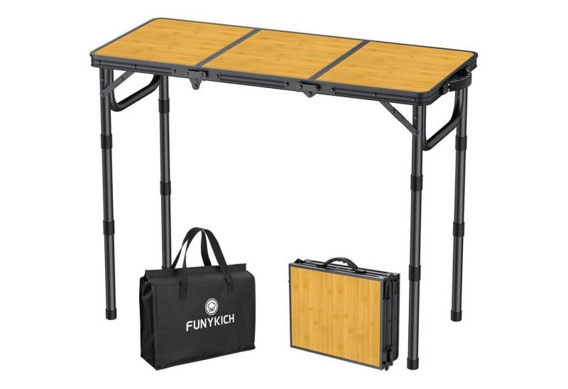 LuxusKollektion Campingtisch Campingtisch Klapptisch Aluminium 87x40cm 3 Höhen Schwarzgelb LuxusKollektion Campingtisch Campingtisch Klapptisch Aluminium 87x40cm 3 Höhen Schwarzgelb von LuxusKollektion