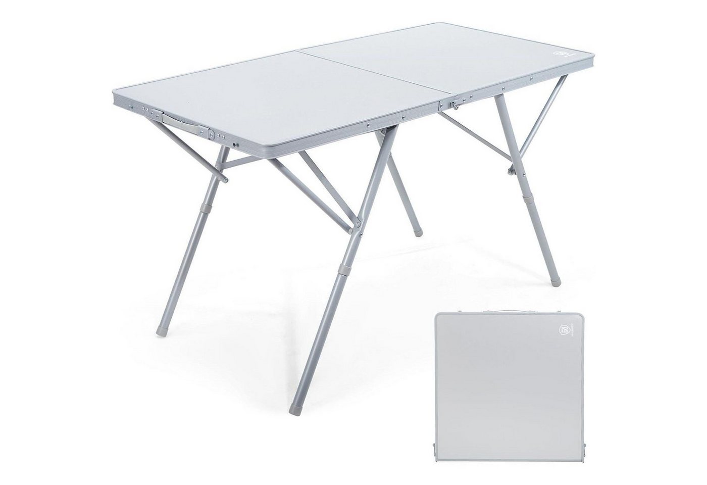LuxusKollektion Campingtisch Campingtisch faltbar 120x60cm Klapptisch 60kg Weiß von LuxusKollektion