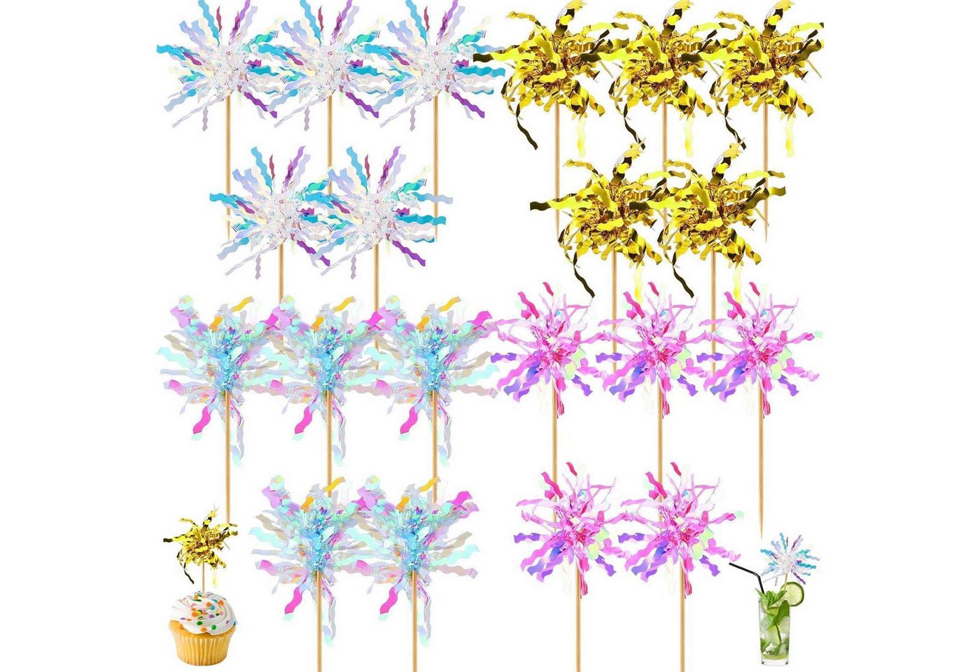 LuxusKollektion Cocktail-Set Cocktail Zubehör 20 Stück Cocktail Picks Feuerwerk Deko LuxusKollektion Cocktail-Set Cocktail Zubehör 20 Stück Cocktail Picks Feuerwerk Deko von LuxusKollektion