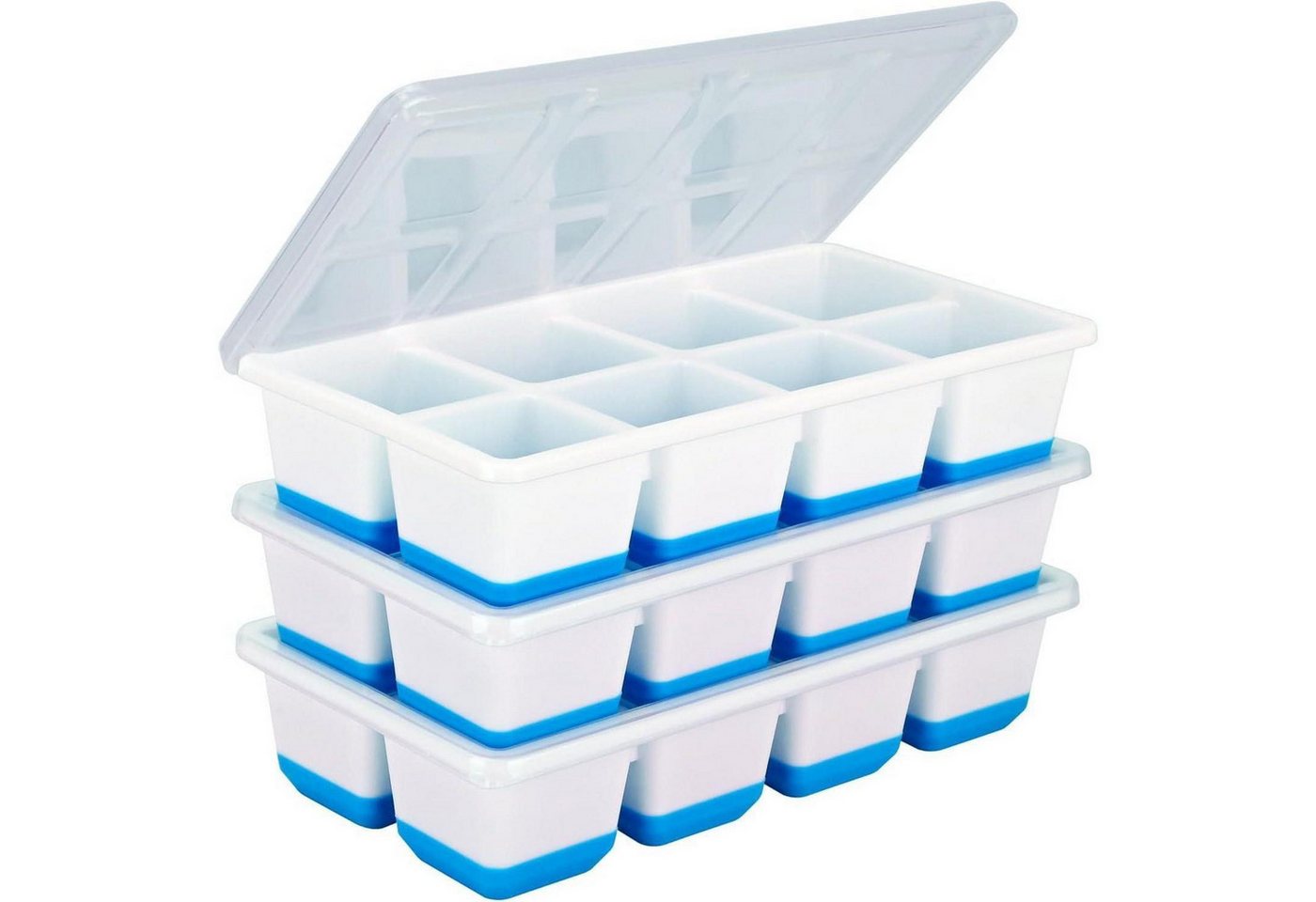 LuxusKollektion Cocktail-Set Eiswürfelformen Silikon Deckel Whiskey 3er Blue 1.75 inch ice cubes LuxusKollektion Cocktail-Set Eiswürfelformen Silikon Deckel Whiskey 3er Blue 1.75 inch ice cubes von LuxusKollektion