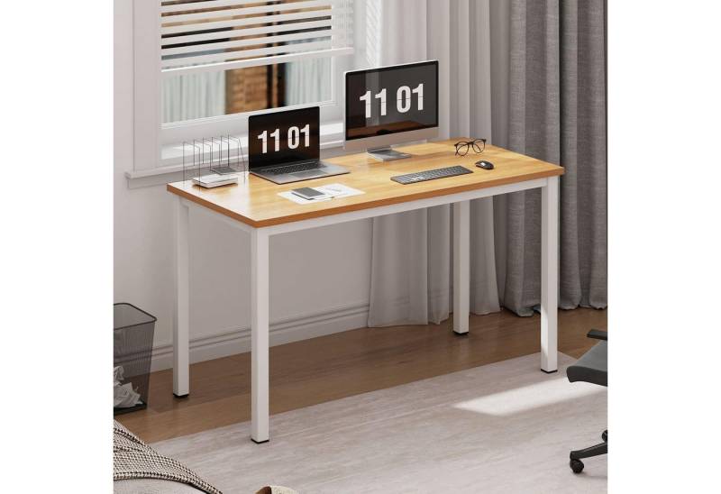 LuxusKollektion Computertisch Computertisch 80x40cm Schreibtisch Büro PC-Tisch Teak von LuxusKollektion