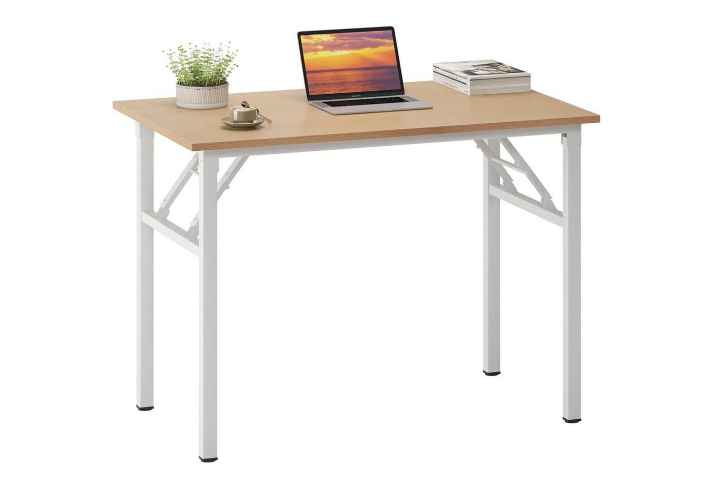 LuxusKollektion Computertisch Klapptisch Schreibtisch Computertisch PC Holz Eiche-weiß 80x40CM von LuxusKollektion