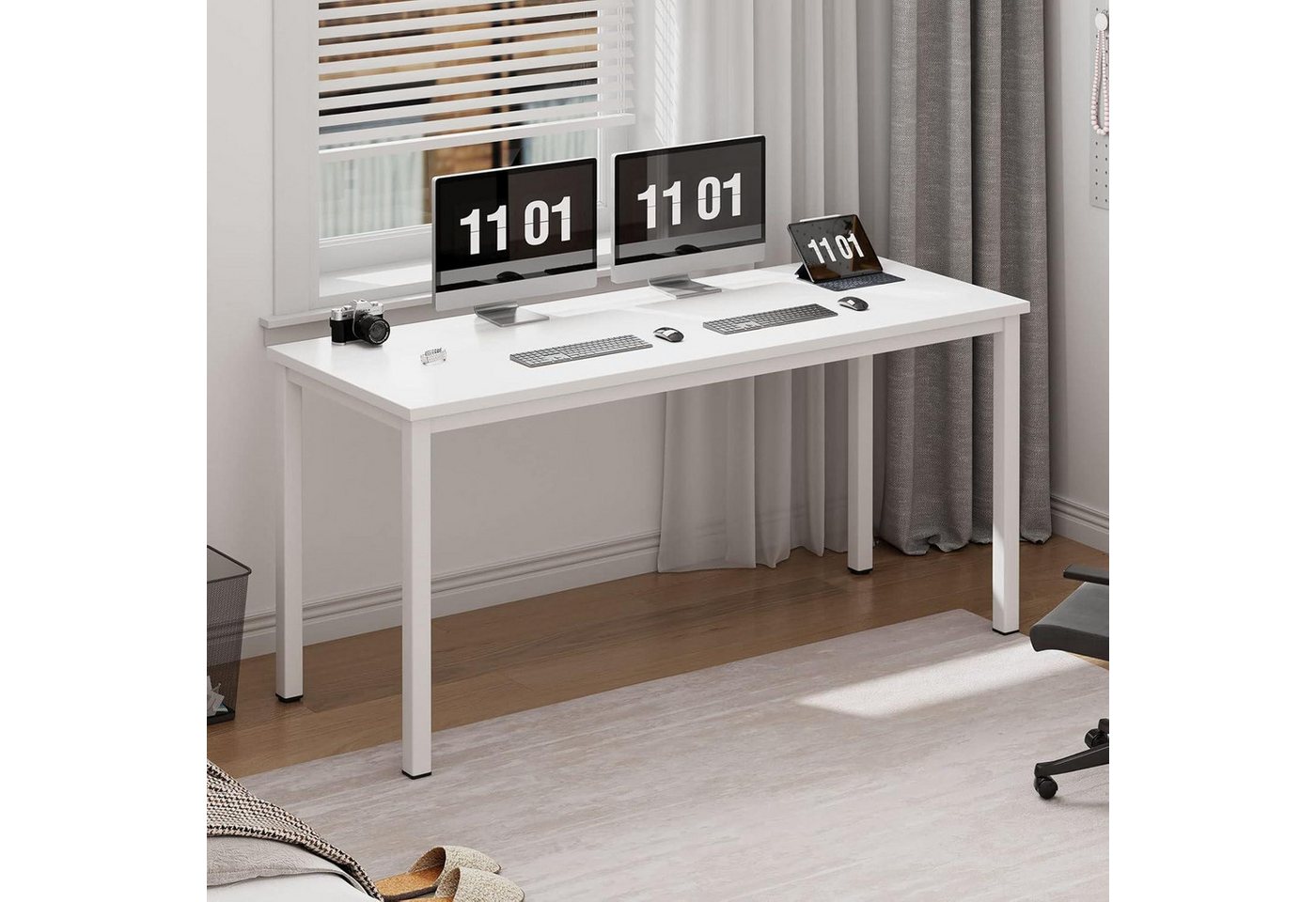 LuxusKollektion Computertisch Schreibtisch Computertisch PC Büro Workstation 120 x 60 cm Weiß LuxusKollektion Computertisch Schreibtisch Computertisch PC Büro Workstation 120 x 60 cm Weiß von LuxusKollektion