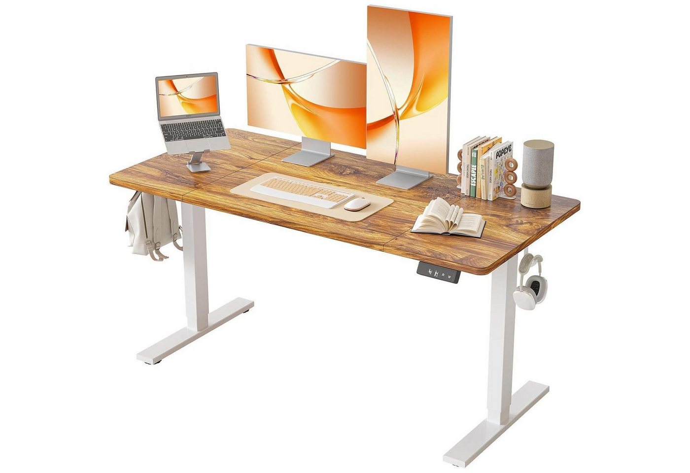 LuxusKollektion Computertisch Schreibtisch Höhenverstellbar 140 x 70 cm Helle Antike Optik LuxusKollektion Computertisch Schreibtisch Höhenverstellbar 140 x 70 cm Helle Antike Optik von LuxusKollektion