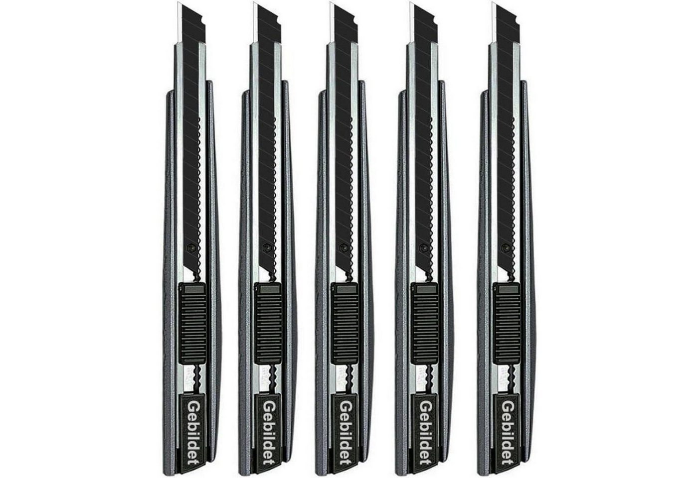 LuxusKollektion Cuttermesser Cuttermesser 5er 9mm Klingen Rechts Linkshänder 60 Grad Messer schwarz LuxusKollektion Cuttermesser Cuttermesser 5er 9mm Klingen Rechts Linkshänder 60 Grad Messer schwarz von LuxusKollektion