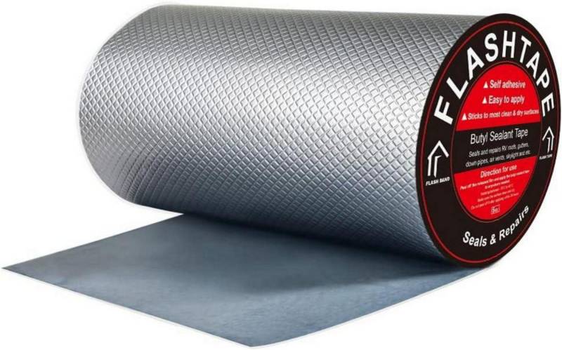 LuxusKollektion Dachrinne Wasserdichtes Butyl Dichtungsband Alufolie selbstklebend 30cm x5m von LuxusKollektion