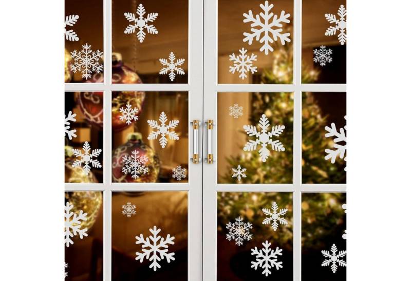 LuxusKollektion Dekohänger 96 Schneeflocken Fensterbild PVC Aufkleber Winter Deko LuxusKollektion Dekohänger 96 Schneeflocken Fensterbild PVC Aufkleber Winter Deko von LuxusKollektion